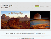 Tablet Screenshot of gatheringofhealers.org